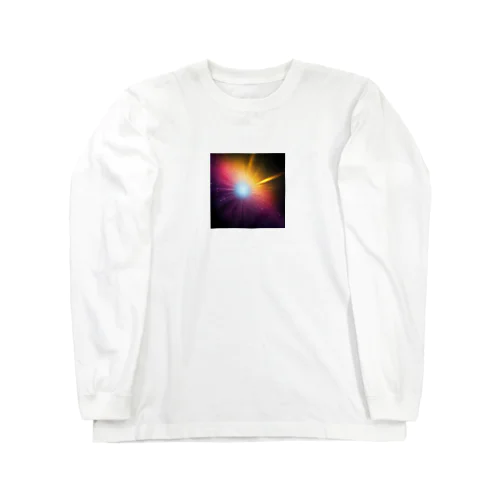 宇宙に漂う青白い光 Long Sleeve T-Shirt
