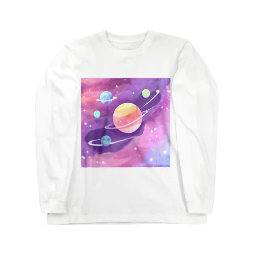 宇宙のパワーを感じて ロングスリーブTシャツ