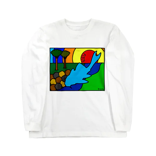 【morning sun pleco】 Long Sleeve T-Shirt