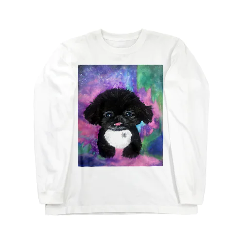 Kitty_chang_ha_Pekinese ロングスリーブTシャツ