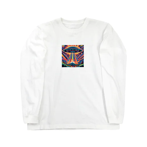 サイケデリック　UFO Encountering the Unknown Long Sleeve T-Shirt