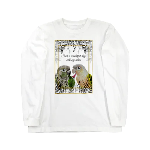 050 Such a wonderful day ウロコインコノーマル＆パイナップル Long Sleeve T-Shirt