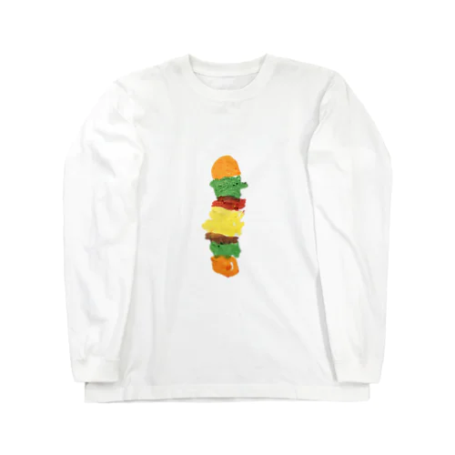 hamburger ロングスリーブTシャツ