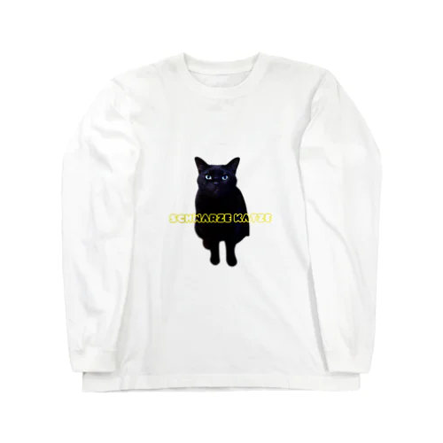 Schwarze Katze(黒猫) ロングスリーブTシャツ