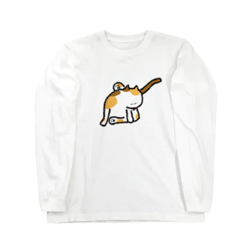 くつろぎ猫 ロングスリーブTシャツ