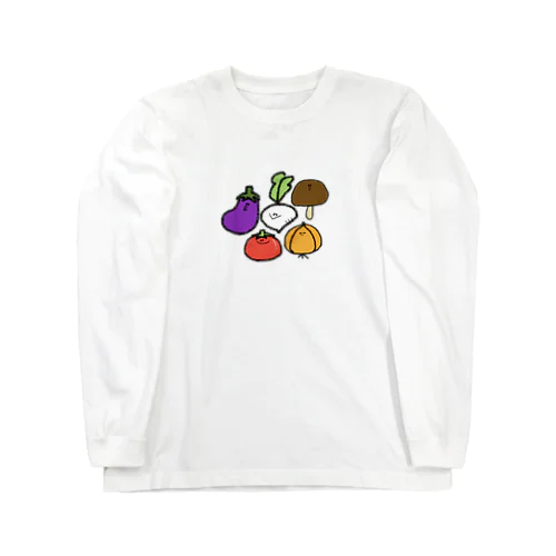 お野菜集合 ロングスリーブTシャツ