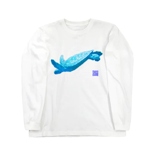 空飛ぶウミガメ Long Sleeve T-Shirt