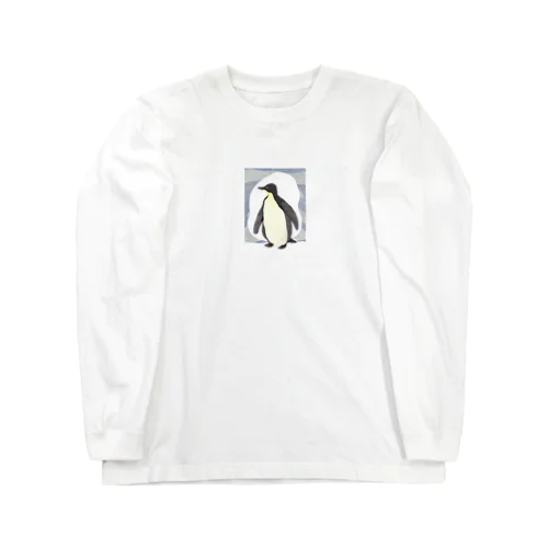 水彩画ペンギン Long Sleeve T-Shirt