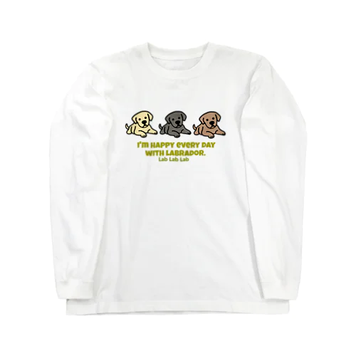 3カラーラブラドール♡ロングスリーブTシャツ Long Sleeve T-Shirt