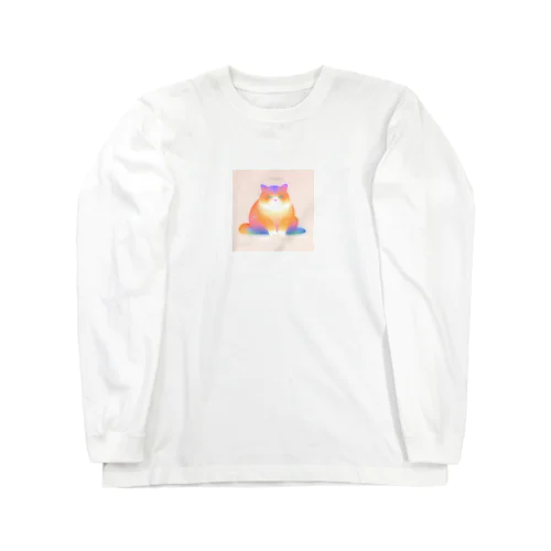 グラデーション猫 Long Sleeve T-Shirt