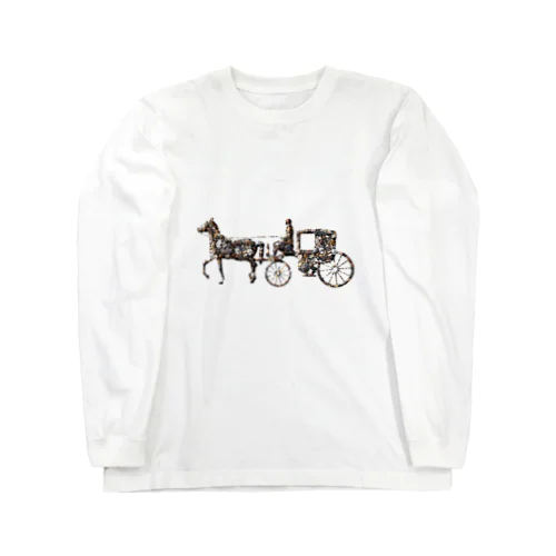 馬車　stone ロングスリーブTシャツ