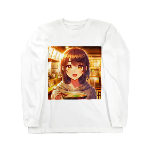 ラーメンと少女 Long Sleeve T-Shirt