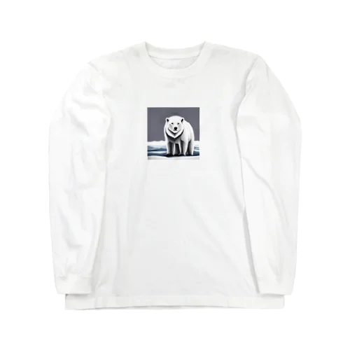 イラスト　しろくま Long Sleeve T-Shirt