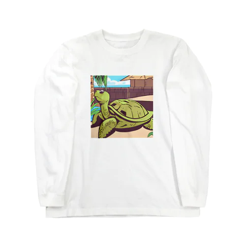 幸運のカメ Long Sleeve T-Shirt