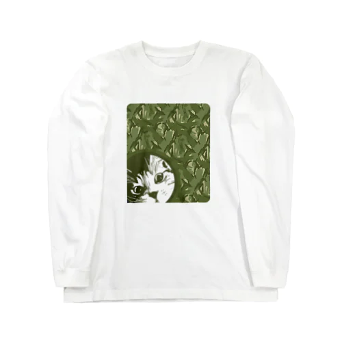 びっくり顔ネコの小鉄さん Long Sleeve T-Shirt