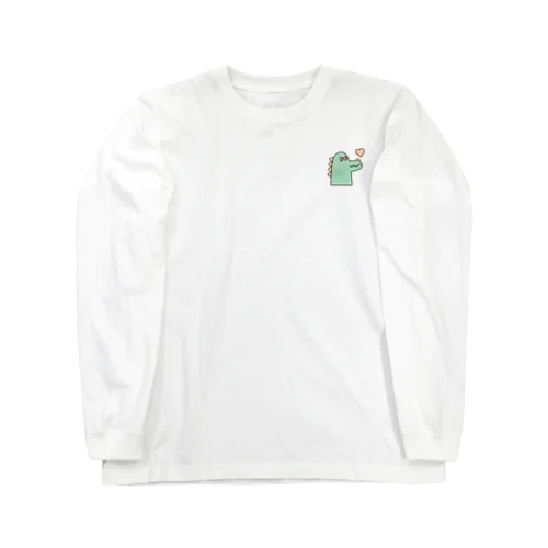 キスするワニ Long Sleeve T-Shirt