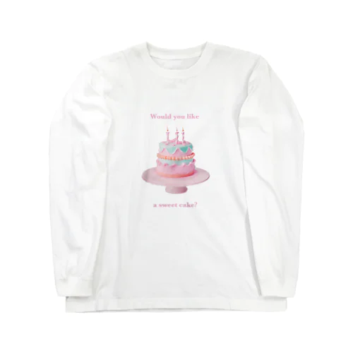 ゆめかわケーキ ロングスリーブTシャツ