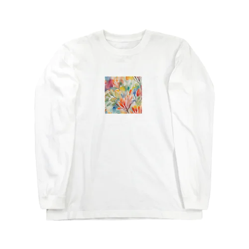 フラワー Long Sleeve T-Shirt