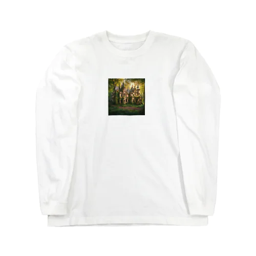 森の中にある豪華な中世の廃屋 Long Sleeve T-Shirt