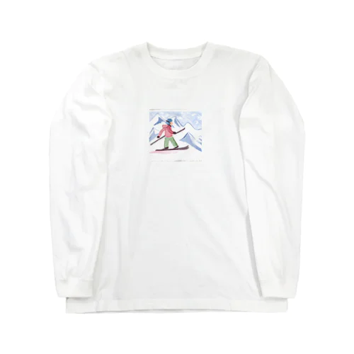 スキーがすき Long Sleeve T-Shirt