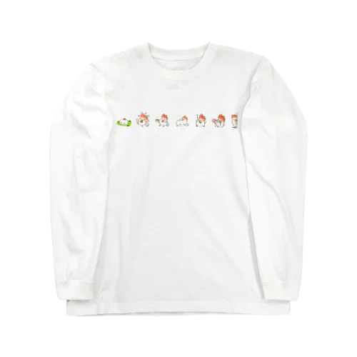 けっこうニワトリ７連チャン Long Sleeve T-Shirt