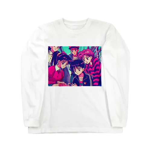 「バーチャルアベンジャー剛NEXT」| 90s J-Anime "Virtual Avenger Go 2" ロングスリーブTシャツ