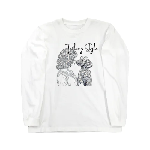 トイプードルと女の子　ver03 Long Sleeve T-Shirt