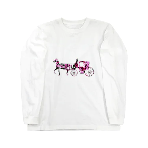 馬車　rose ロングスリーブTシャツ