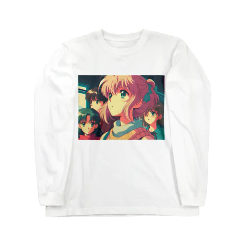 「OVA 地球最後の冬休み」| 90s J-Anime "OVA The Last Winter Vacation on Earth" ロングスリーブTシャツ