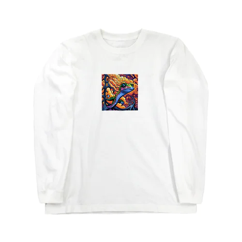 逞しいカエル Long Sleeve T-Shirt