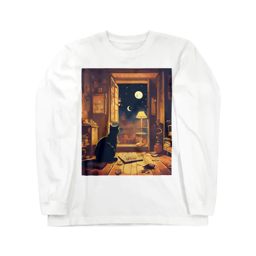 la lune chat lover☽𓃠 Long Sleeve T-Shirt