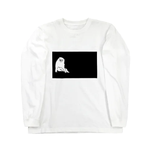 長沢芦雪の「あの犬」ＢＬＡＣＫ Long Sleeve T-Shirt