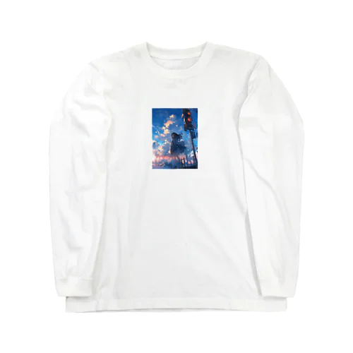 夜明けと少女 Long Sleeve T-Shirt