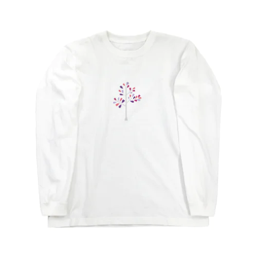 ハートの木　ピンク Long Sleeve T-Shirt