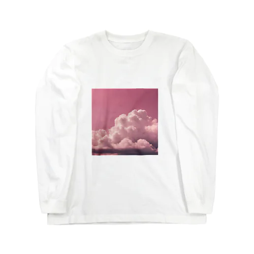 ピンク空☁️ ロングスリーブTシャツ