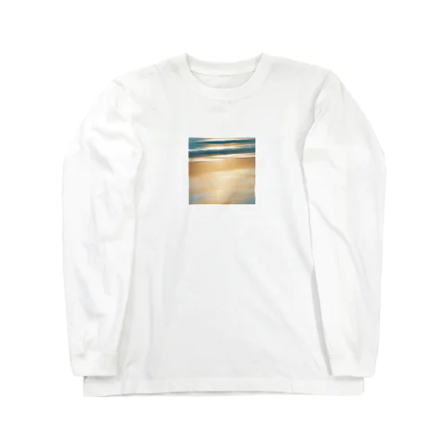 海岸線のイラストグッズ Long Sleeve T-Shirt