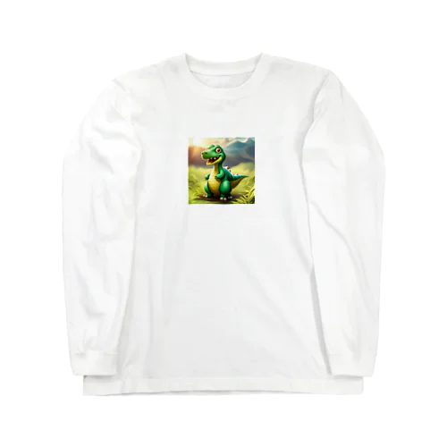 古代の巨大生物たち Long Sleeve T-Shirt