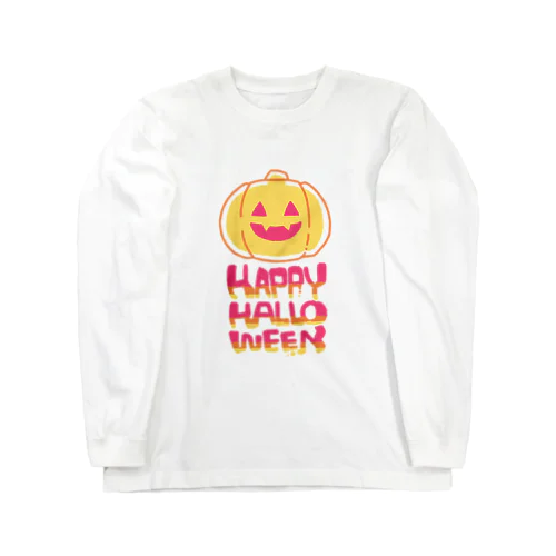 HAPPY HALLOWEEN 롱 슬리브 티셔츠