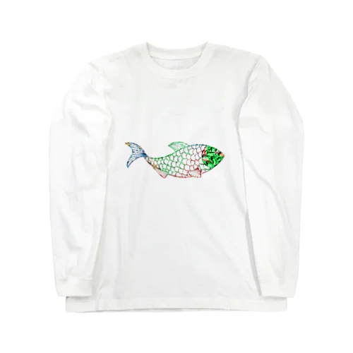 魚　water drop Long Sleeve T-Shirt