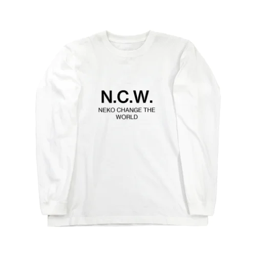 NEKO CHANGE THE WORLD（ネー・セー・ウェー）淡色 Long Sleeve T-Shirt