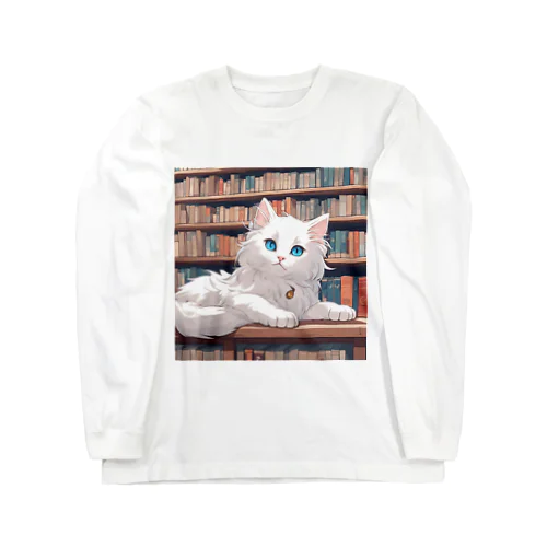 図書室の番猫03 ロングスリーブTシャツ