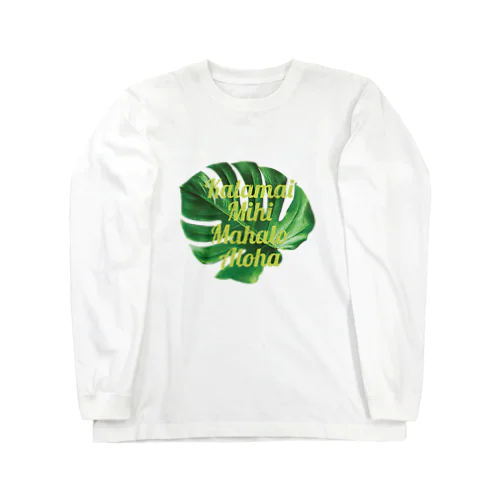 ホ・オポノポノ（Leaf） Long Sleeve T-Shirt