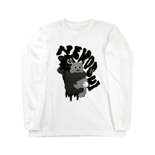 SUMIKURO 猫吸いロングスリーブTシャツ Long Sleeve T-Shirt