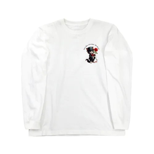 黒猫(ソックス) Long Sleeve T-Shirt