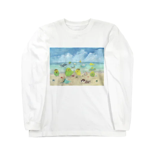 夏休みインコたち Long Sleeve T-Shirt