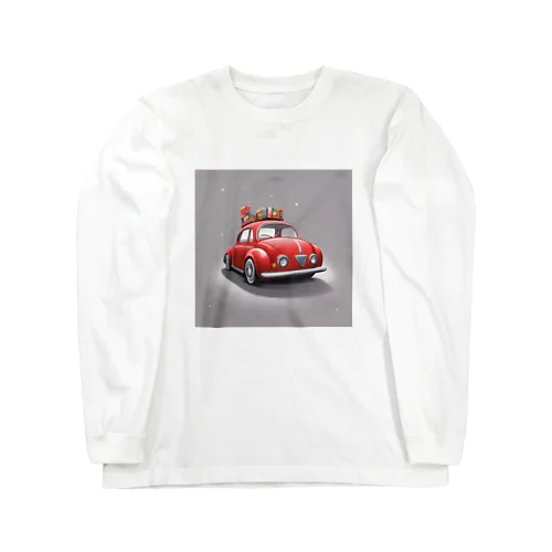 あかい車グッツ ロングスリーブTシャツ