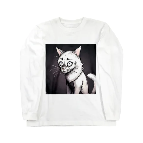 White CAT Long Sleeve T-Shirt