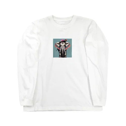 おしゃれなゾウ Long Sleeve T-Shirt