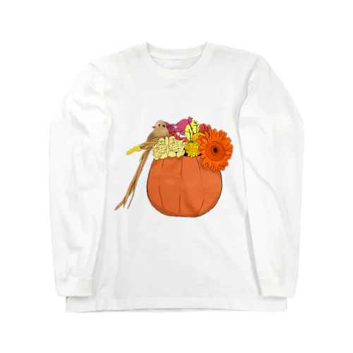 秋のかぼちゃの飾り Long Sleeve T-Shirt