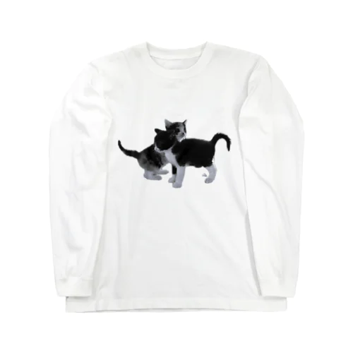 仲良し子猫ちゃん、今日は何して遊ぶ？ Long Sleeve T-Shirt